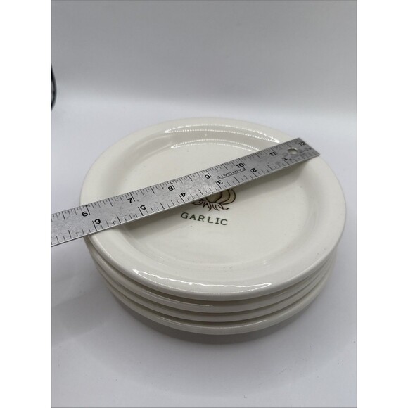 Pottery Barn Outlet Set of 4 Appetizer Snack Dessert Plates Vegetable Images - Picture 10 of 10